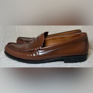 J.‎ Crew men’s brown cognac leather penny loafers Preppy business dresssy 11.5